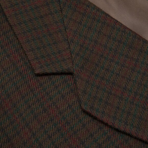 INTERNATIONAL CLUB (Fiji) 70s Plaid Brushed Wool Twill Weave Sport Coat : XXL - Picture 3 of 9